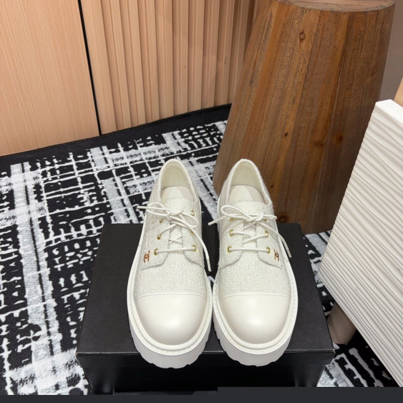 Ch*el leather shoes